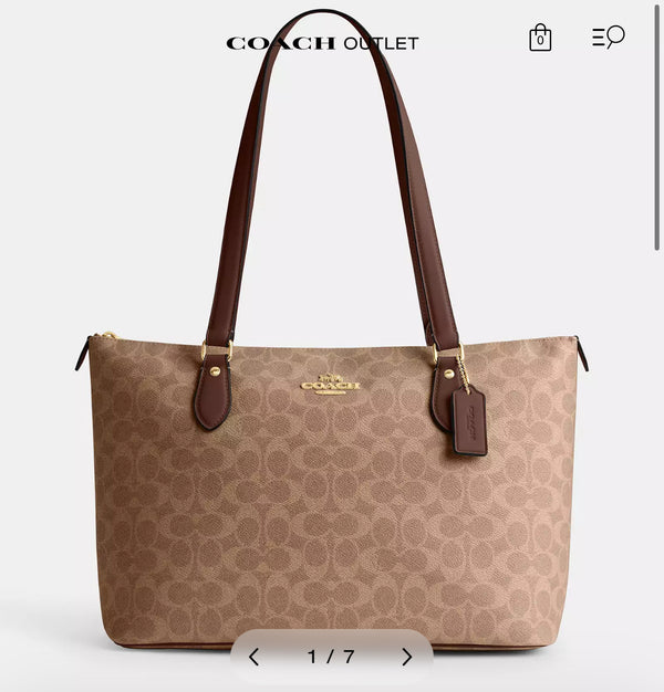 Gallery Tote Bag In Signature Canvas