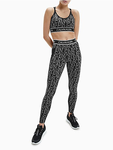 Calvin Klein Women's Performance Logo Full Length Leggings