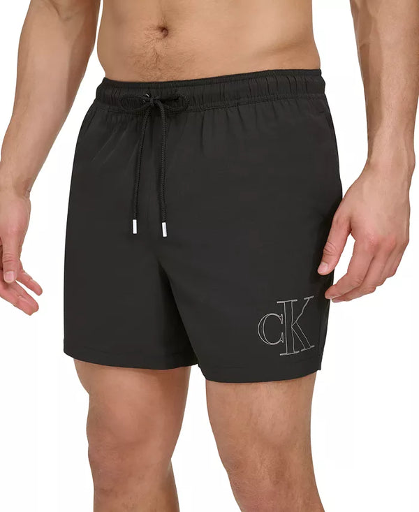 Men's Outline Logo Modern Euro 5" Volley Swim Trunks