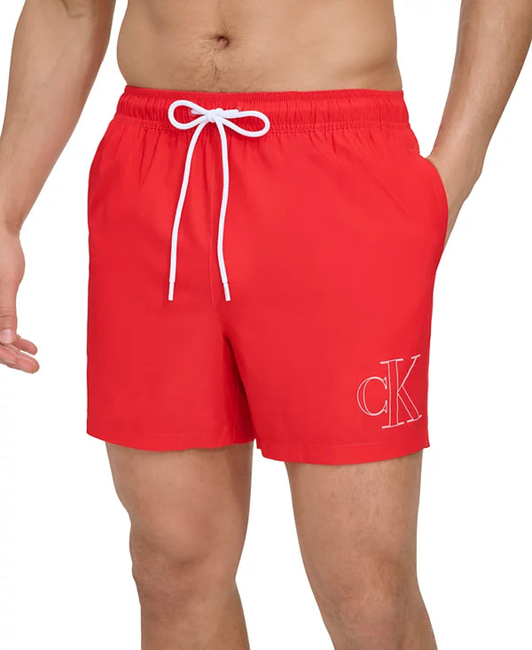 Men's Outline Logo Modern Euro 5" Volley Swim Trunks