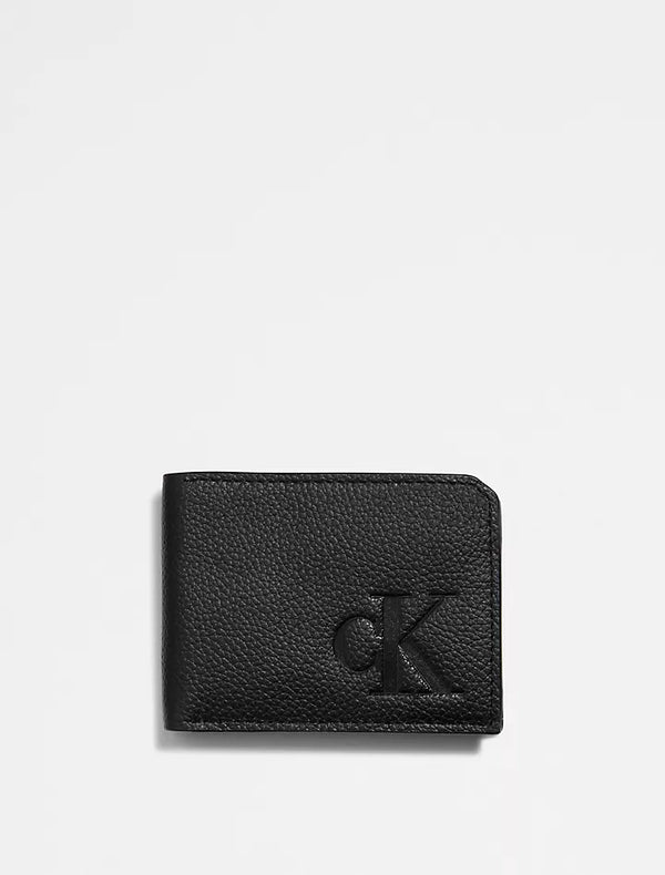 Pebble Leather Slim Bifold Wallet ( Without box )