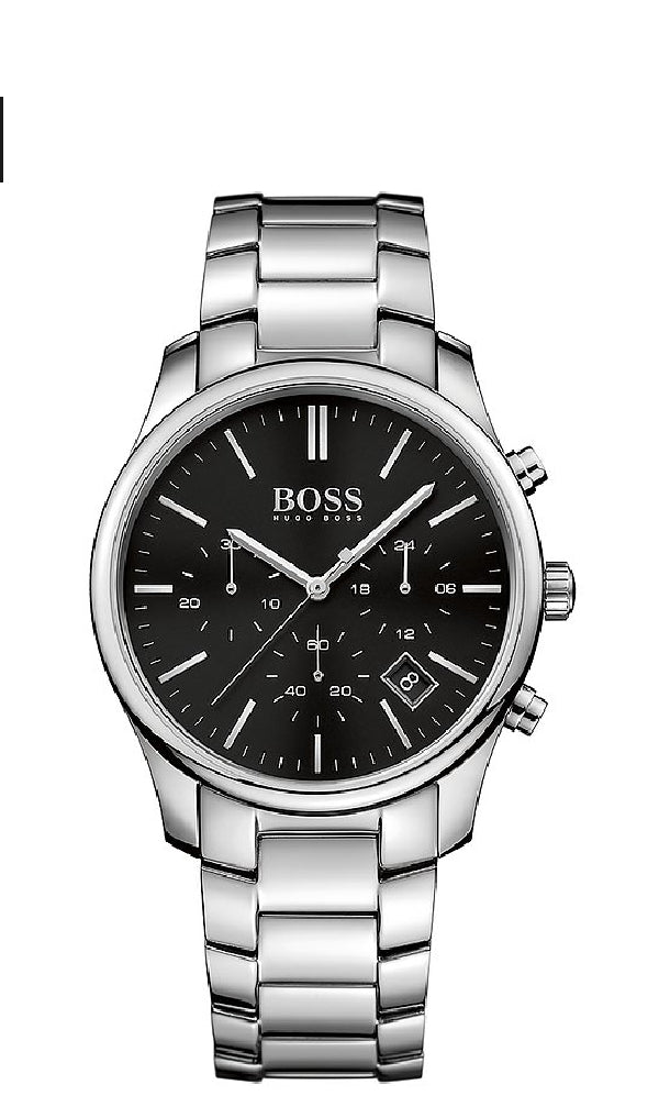 Hugo Boss Men's Silver Stainless-steel Analog Quartz Dress Watch