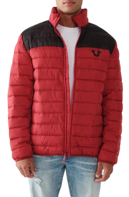 True Religion Men's Light Puffer Lightweight Jacket