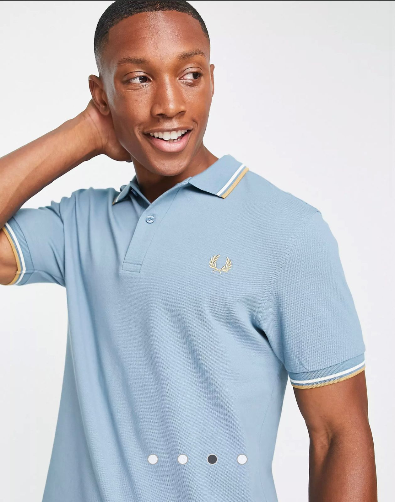 Fred Perry Twin Tipped Polo Shirt Hangblak 1202