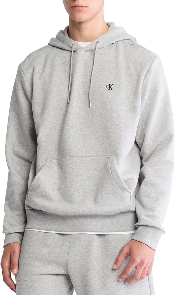 Calvin Klein Men's Monogram Logo Fleece Hoodie