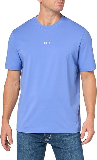 BOSS Men's Chest Logo Regular Fit Cotton T-shirt