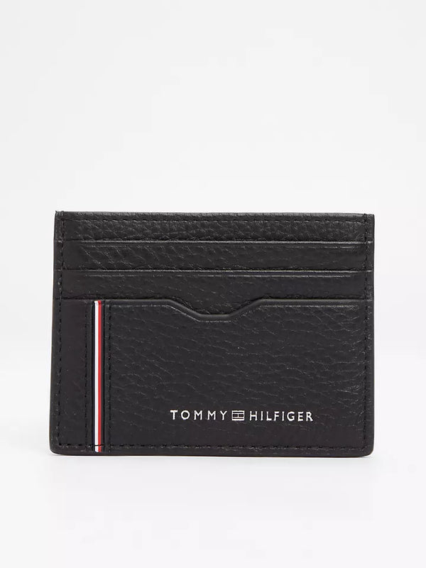 Tommy Stripe Leather Card Holder