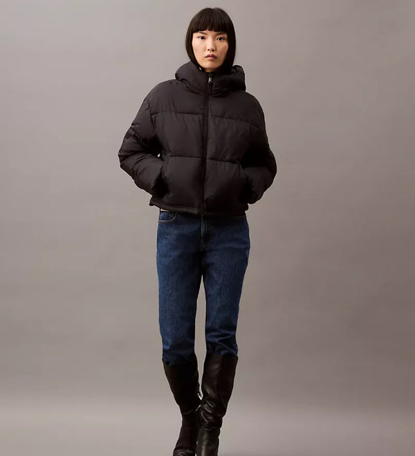 Short Hooded Puffer Jacket