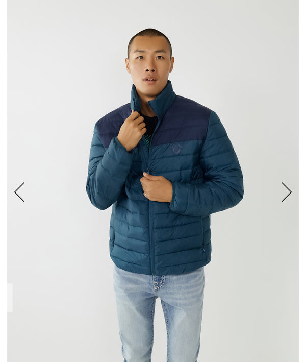 TWO-TONE PUFFER JACKET