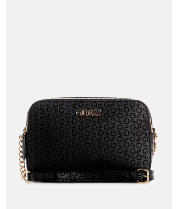 Zakaria Debossed Logo Double-Zip Crossbody