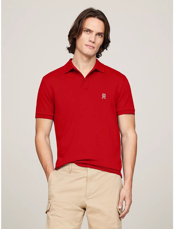 Regular Fit TH Logo Interlock Polo