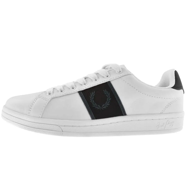 Fred Perry B721 Leather Trainers White