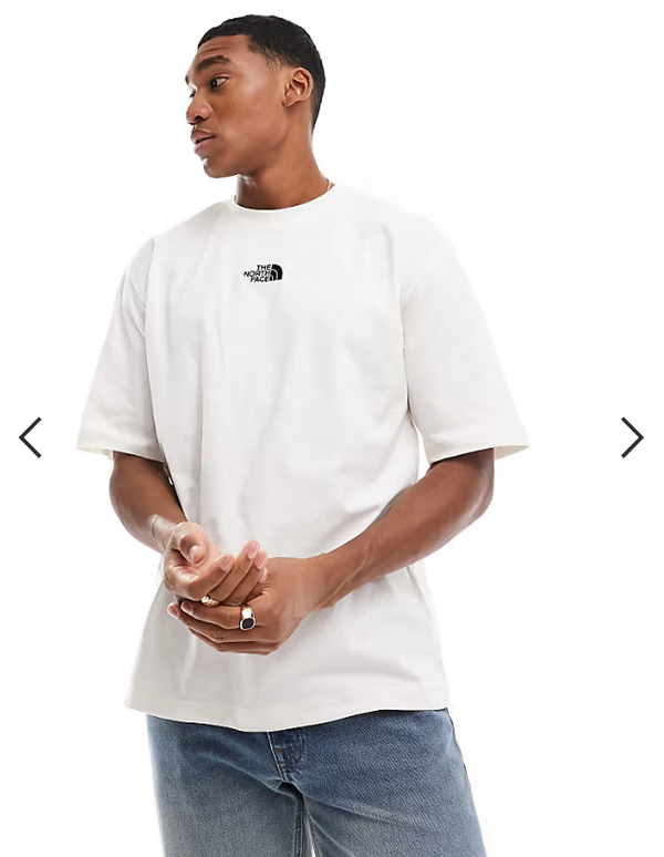 The North Face oversized dropped shoulder T-shirt in white