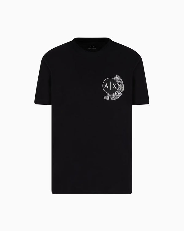 Regular fit T-shirt with logo and patch on the chest